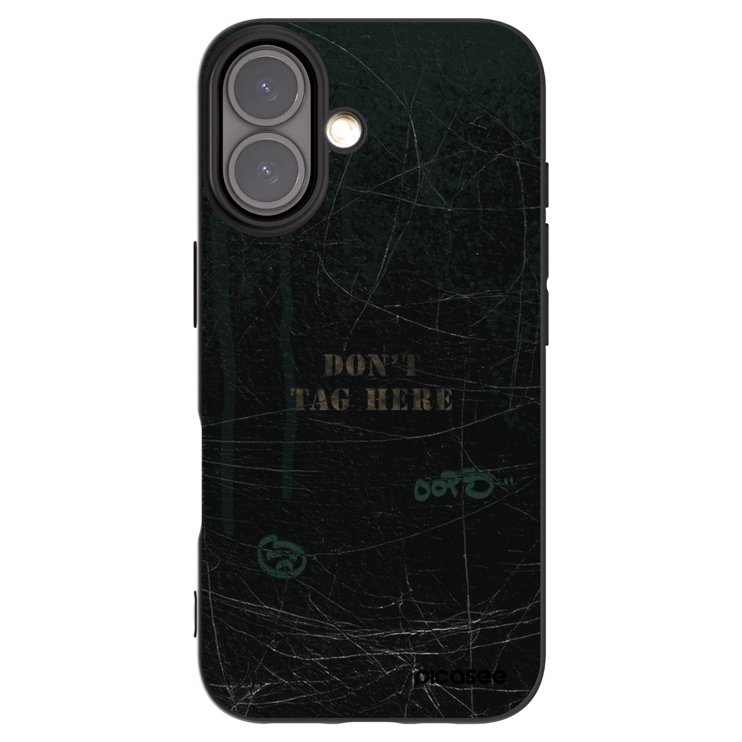 Picasee Μαύρη θήκη σιλικόνης για Apple iPhone 16 - DON´T TAG