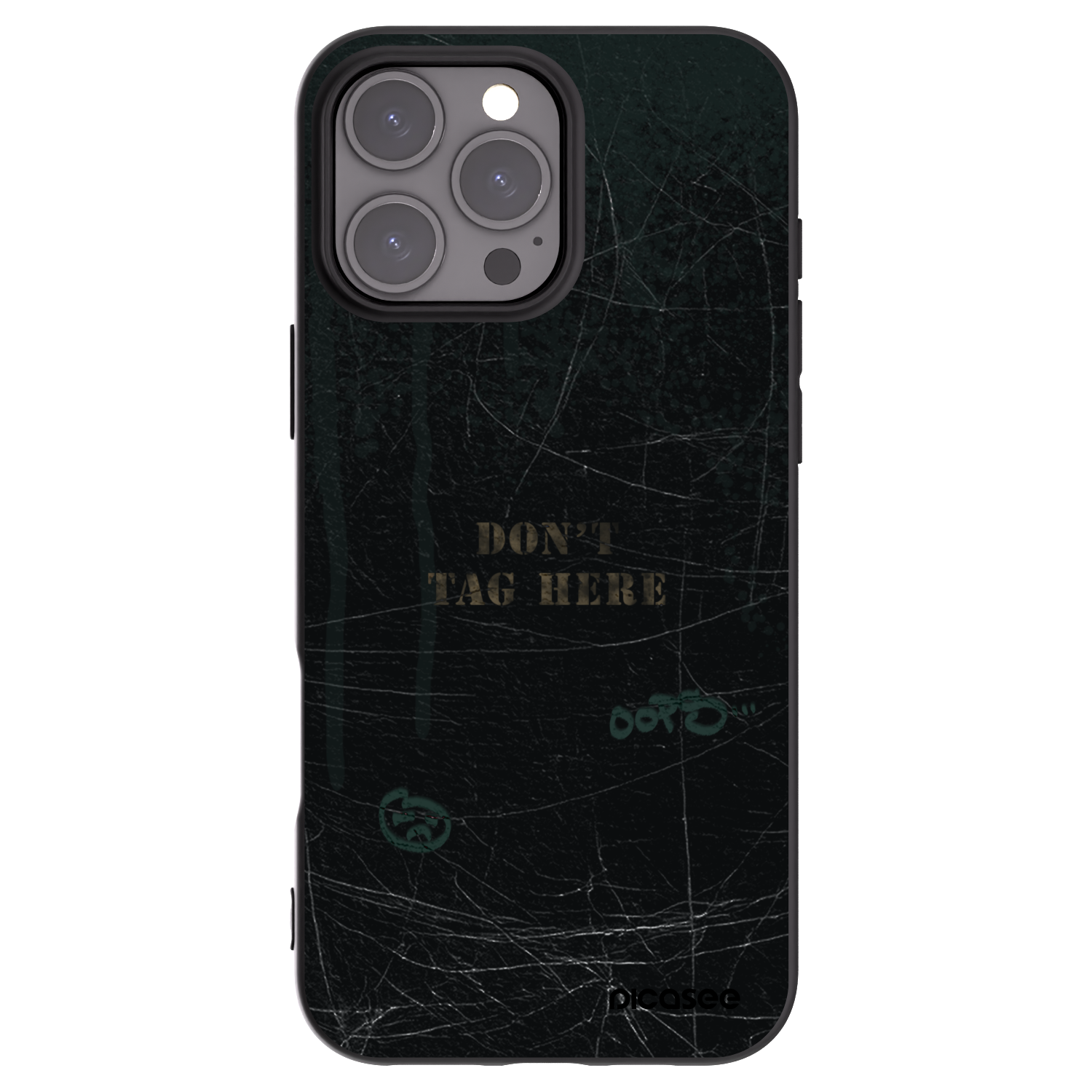 Picasee Μαύρη θήκη σιλικόνης για Apple iPhone 16 Pro Max - DON´T TAG