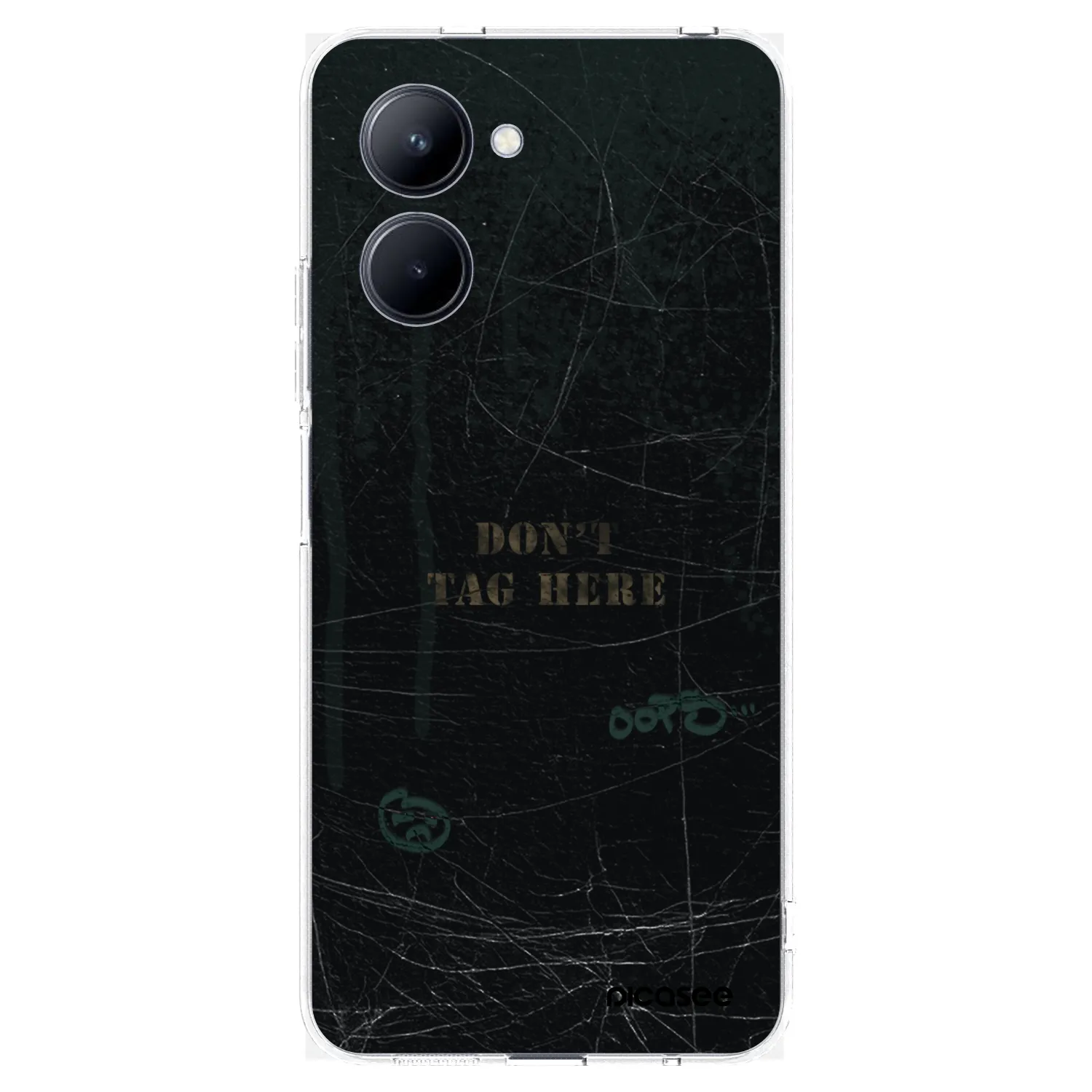 Picasee διαφανής θήκη σιλικόνης Realme C33 (2023) - DON´T TAG