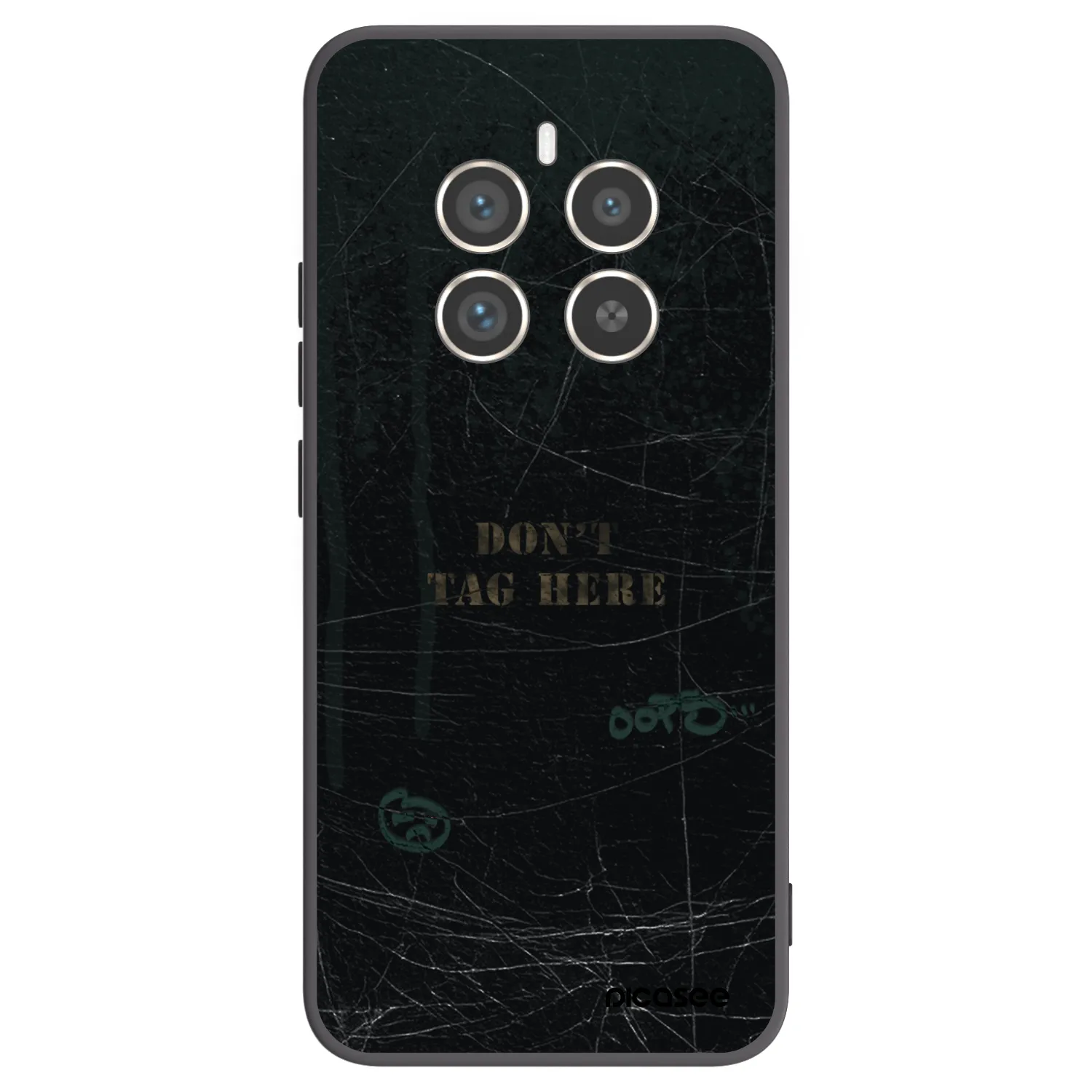 Picasee Μαύρη θήκη σιλικόνης για Realme 12 Pro 5G - DON´T TAG