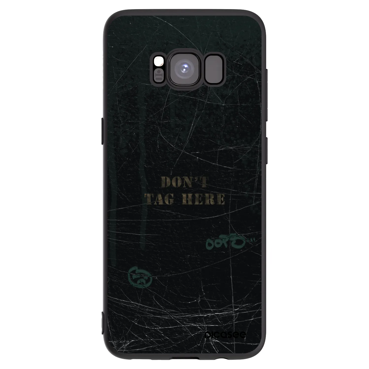 Picasee Μαύρη θήκη σιλικόνης για Samsung Galaxy S8 G950F - DON´T TAG
