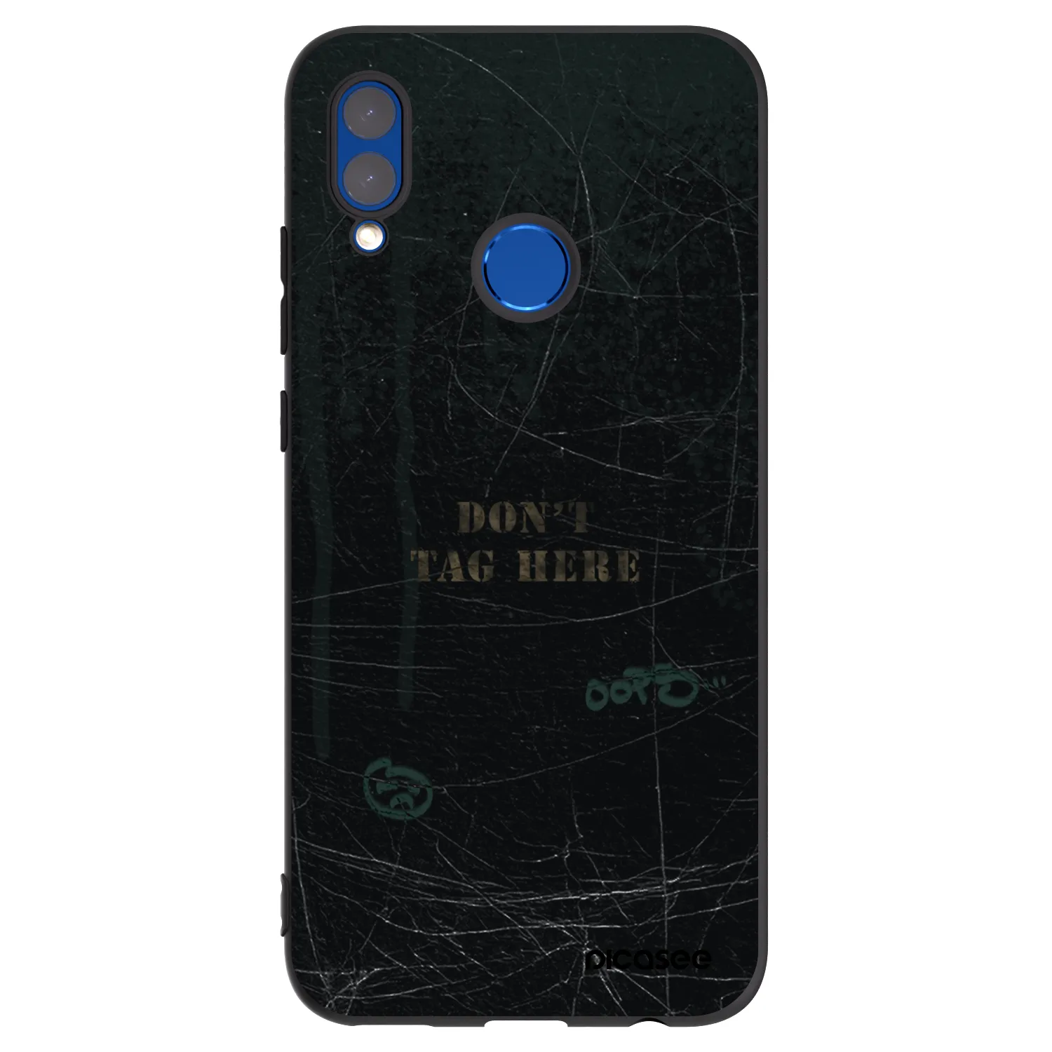Picasee Μαύρη θήκη σιλικόνης για Honor 10 Lite - DON´T TAG