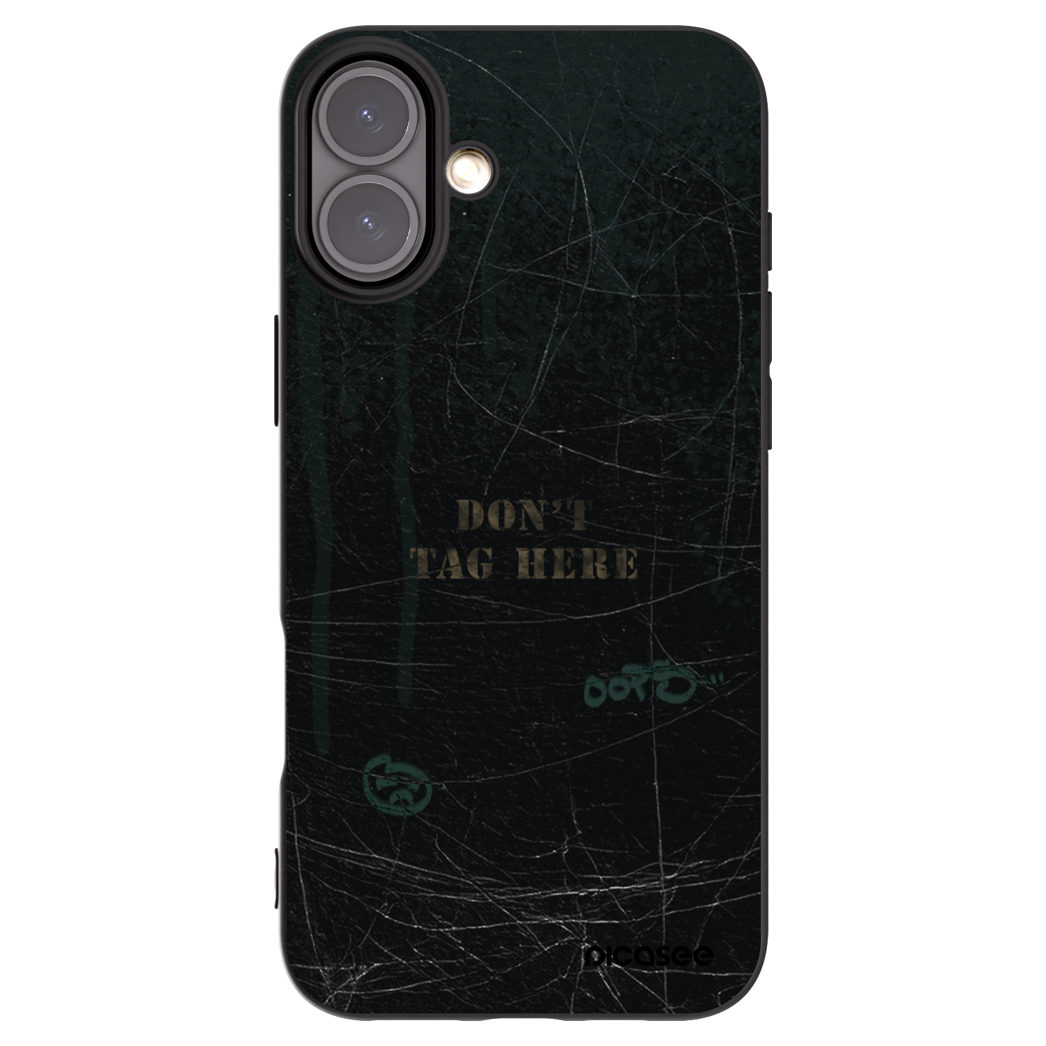 Picasee Μαύρη θήκη σιλικόνης για Apple iPhone 16 Plus - DON´T TAG