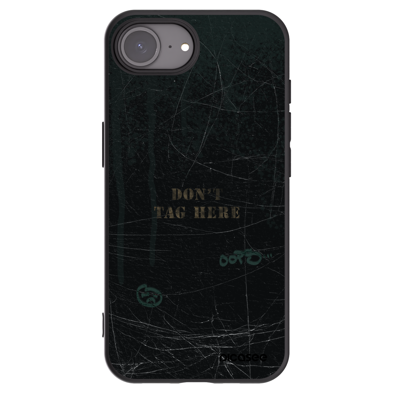 Picasee Μαύρη θήκη σιλικόνης για Apple iPhone 16e - DON´T TAG
