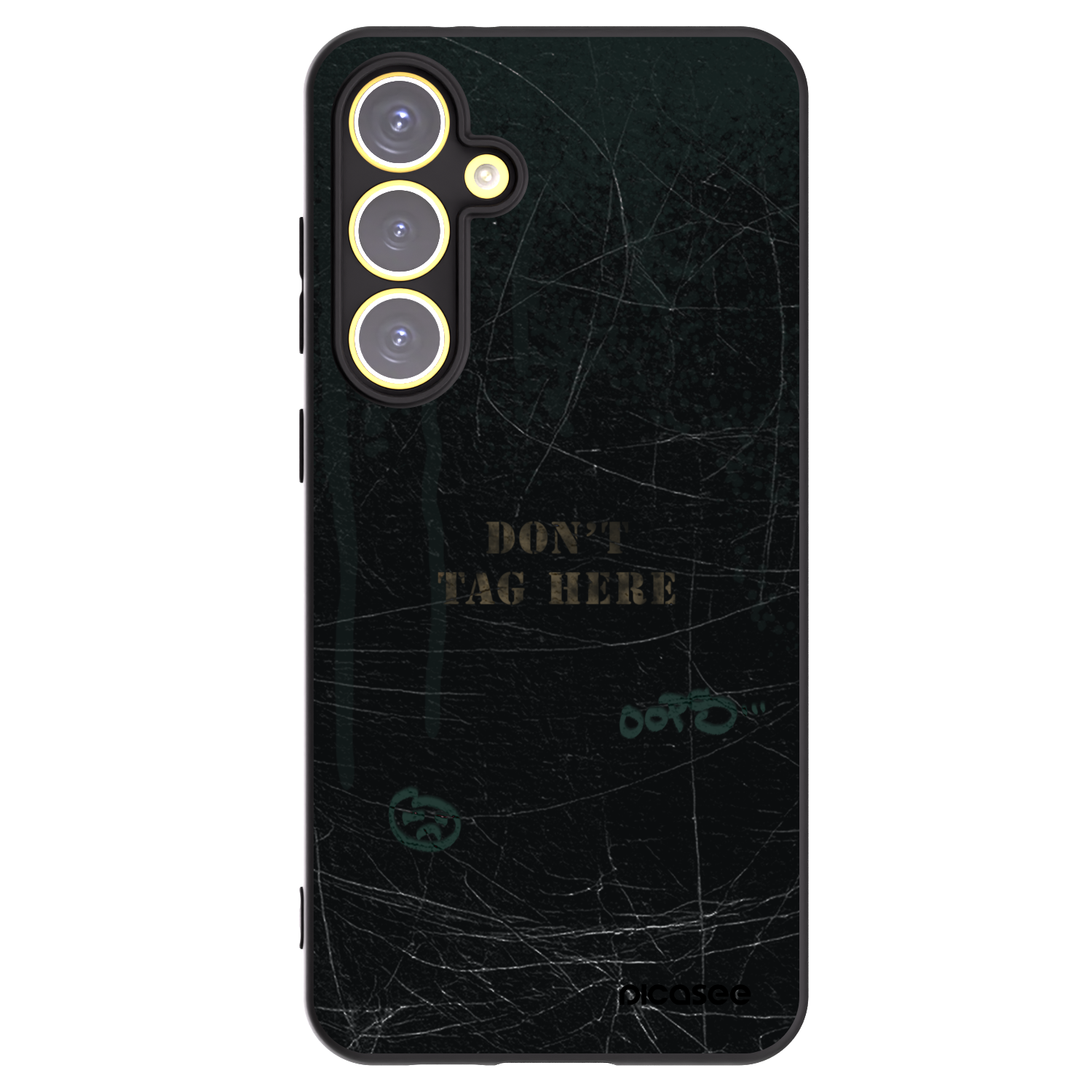 Picasee Μαύρη θήκη σιλικόνης για Samsung Galaxy S24 FE S721B - DON´T TAG