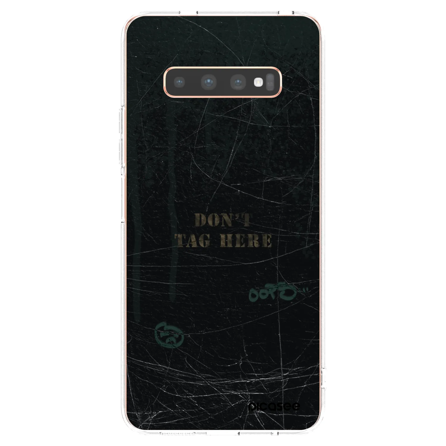 Picasee διαφανής θήκη σιλικόνης Samsung Galaxy S10 Plus G975 - DON´T TAG