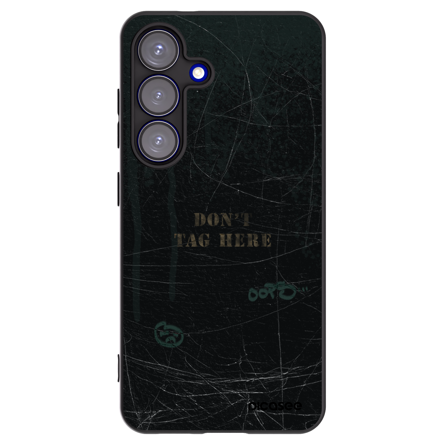 Picasee Μαύρη θήκη σιλικόνης για Samsung Galaxy S25 5G - DON´T TAG