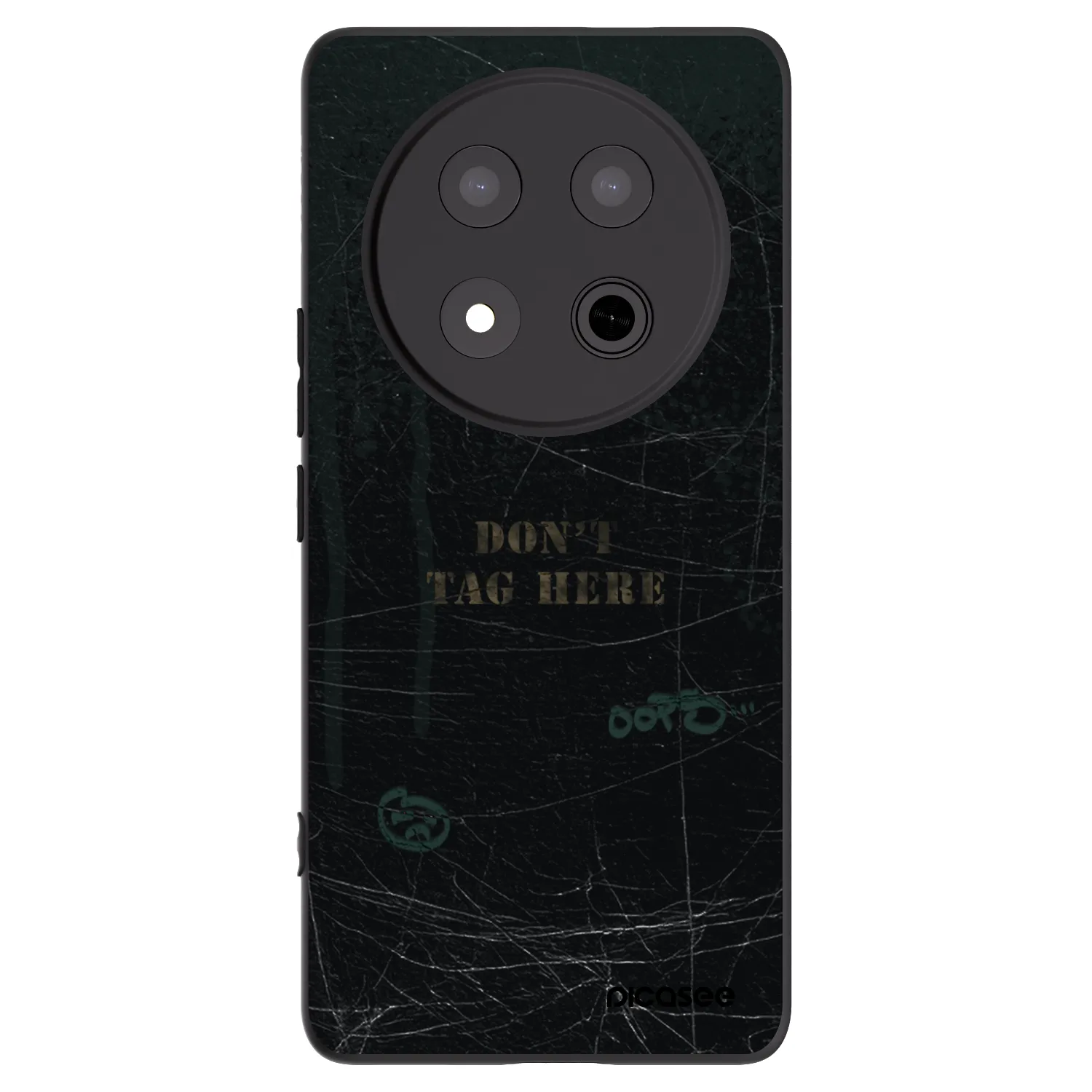Picasee Μαύρη θήκη σιλικόνης για Honor Magic7 Lite 5G - DON´T TAG