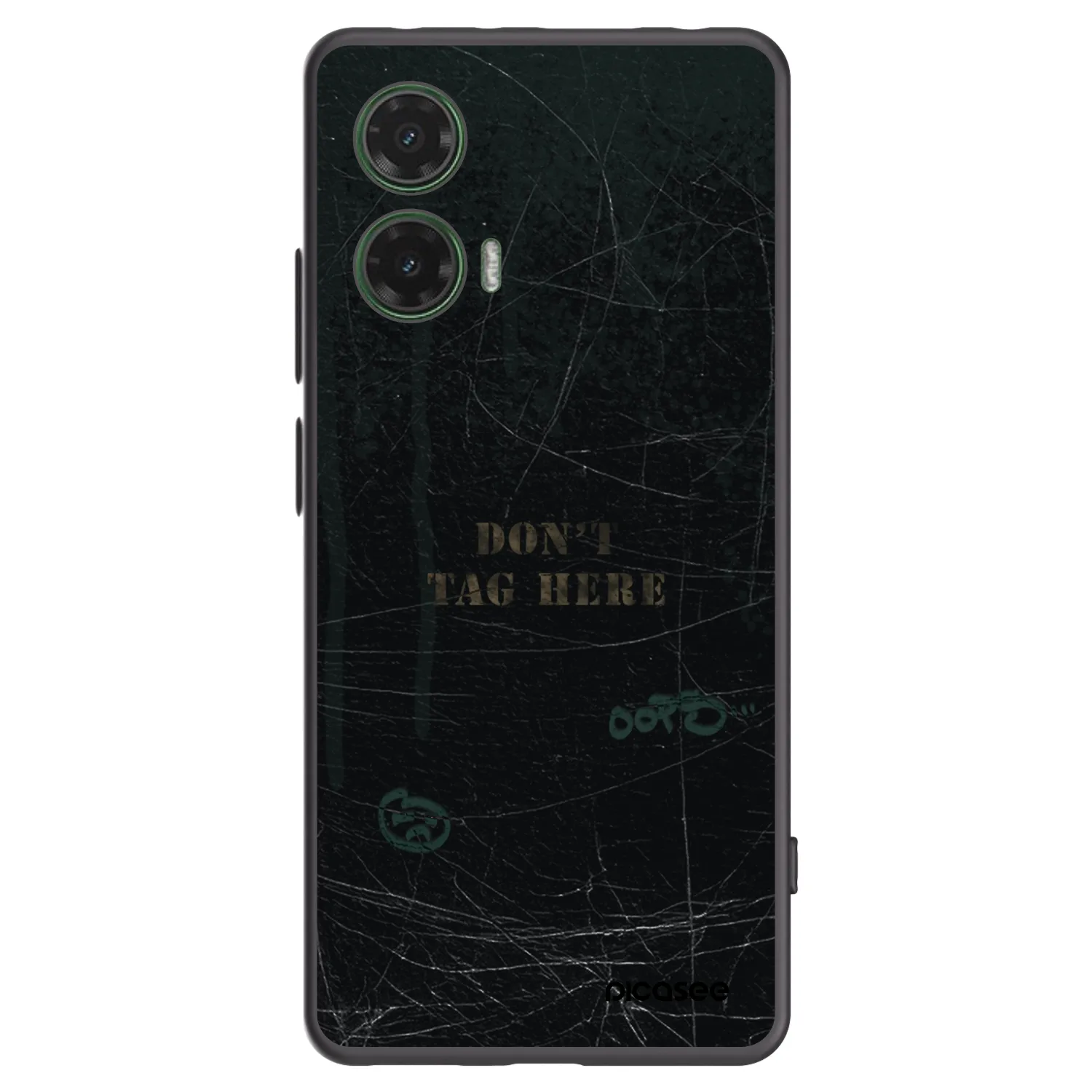 Picasee Μαύρη θήκη σιλικόνης για Motorola Moto G35 5G - DON´T TAG