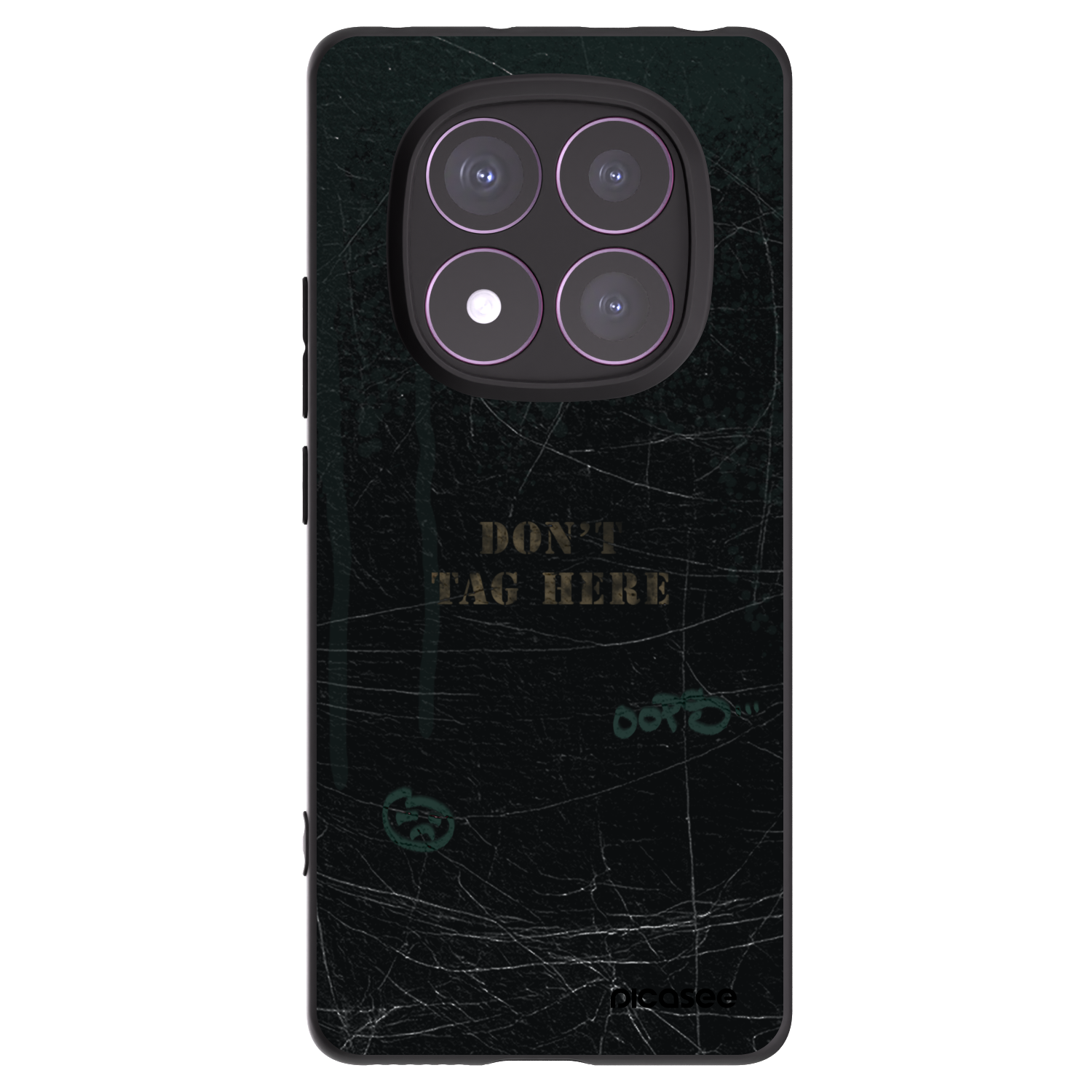 Picasee Μαύρη θήκη σιλικόνης για Xiaomi Redmi Note 14 Pro 4G - DON´T TAG