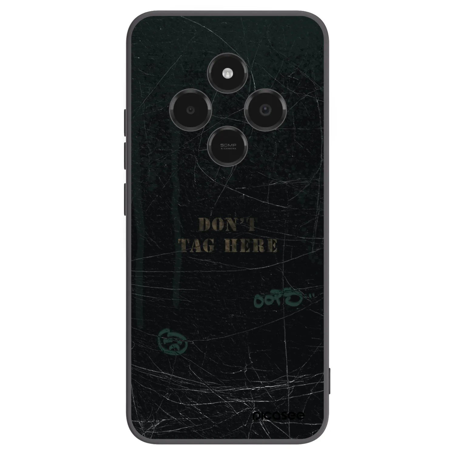 Picasee Μαύρη θήκη σιλικόνης για Xiaomi Poco C75 - DON´T TAG