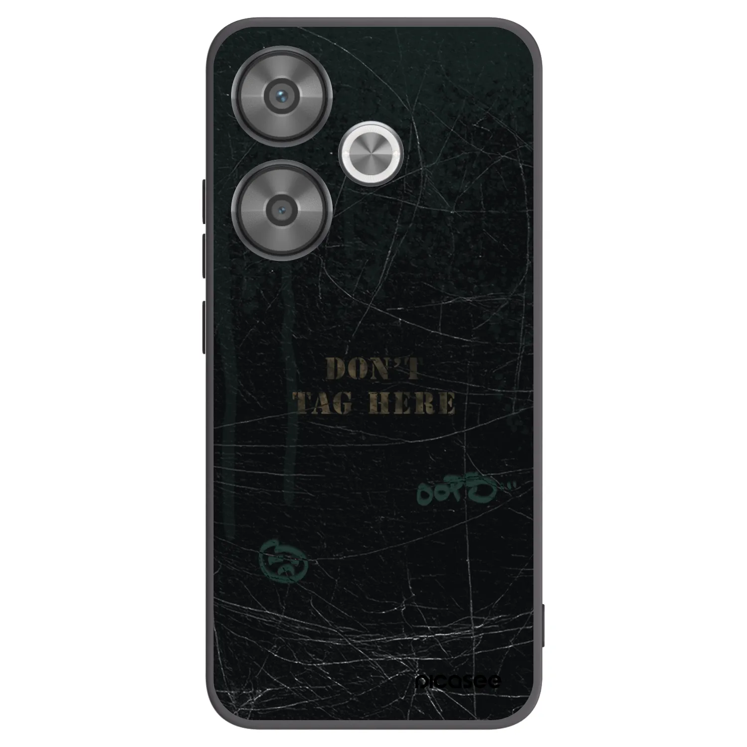 Picasee Μαύρη θήκη σιλικόνης για Xiaomi Poco F6 - DON´T TAG