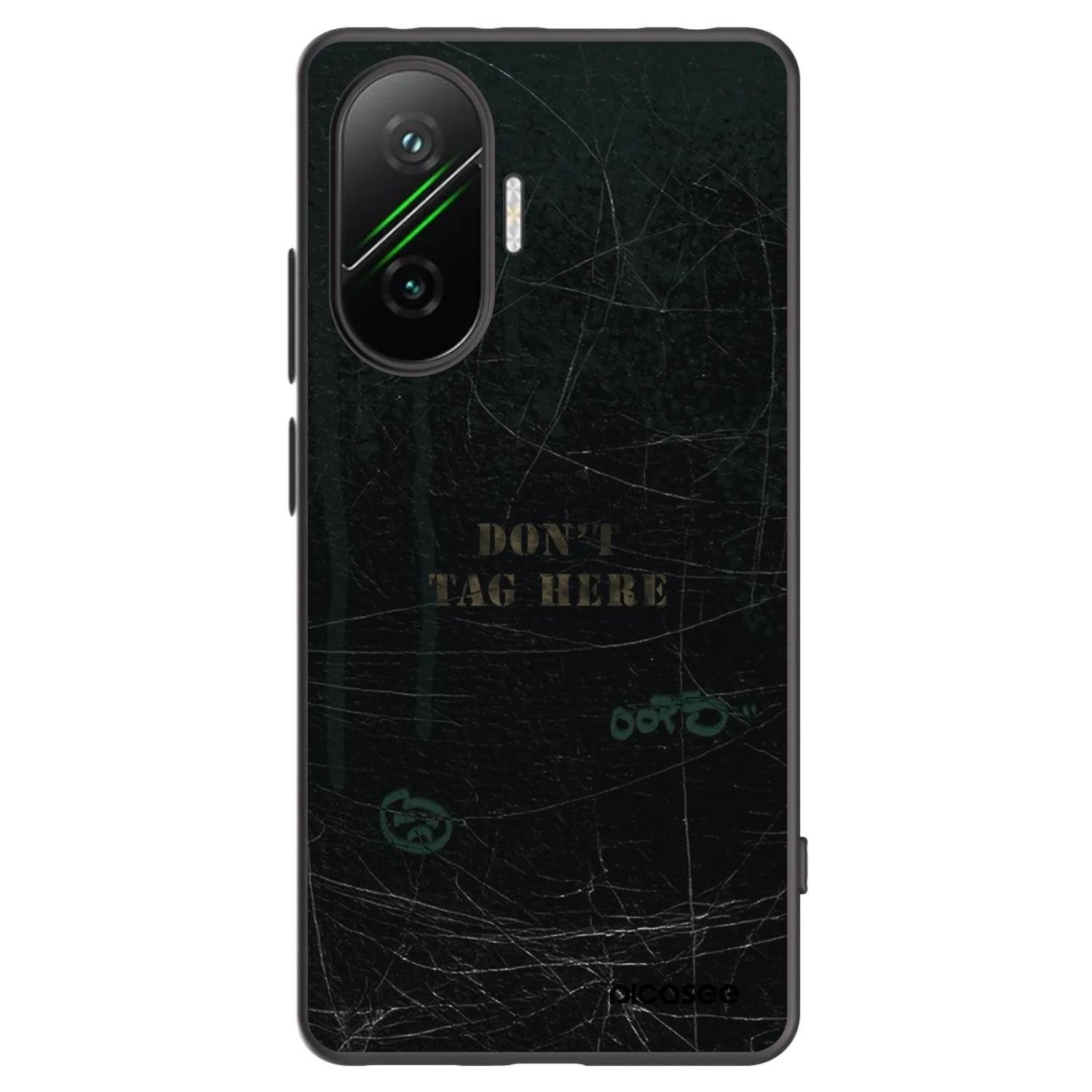 Picasee Μαύρη θήκη σιλικόνης για Xiaomi Poco F7 5G - DON´T TAG