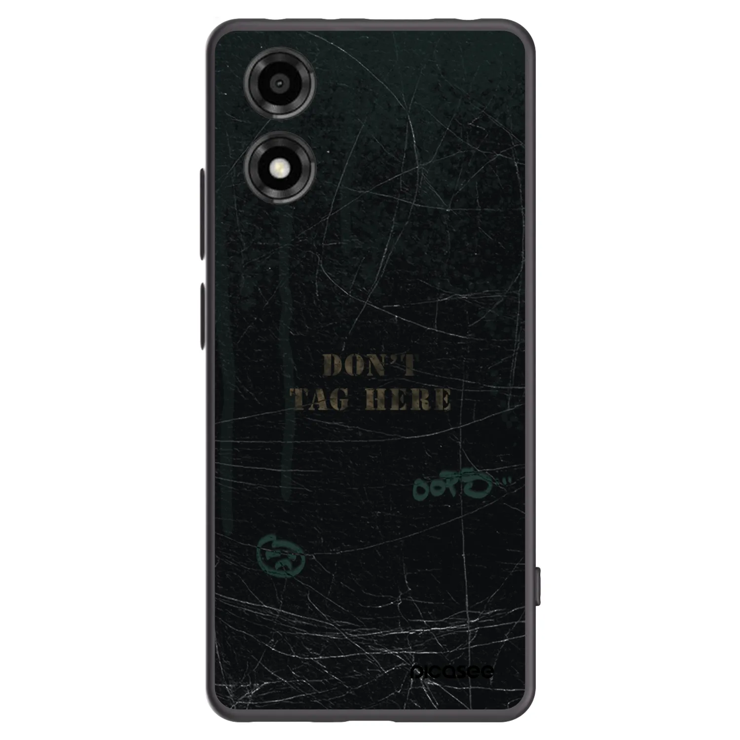 Picasee Μαύρη θήκη σιλικόνης για Motorola Moto E14 - DON´T TAG