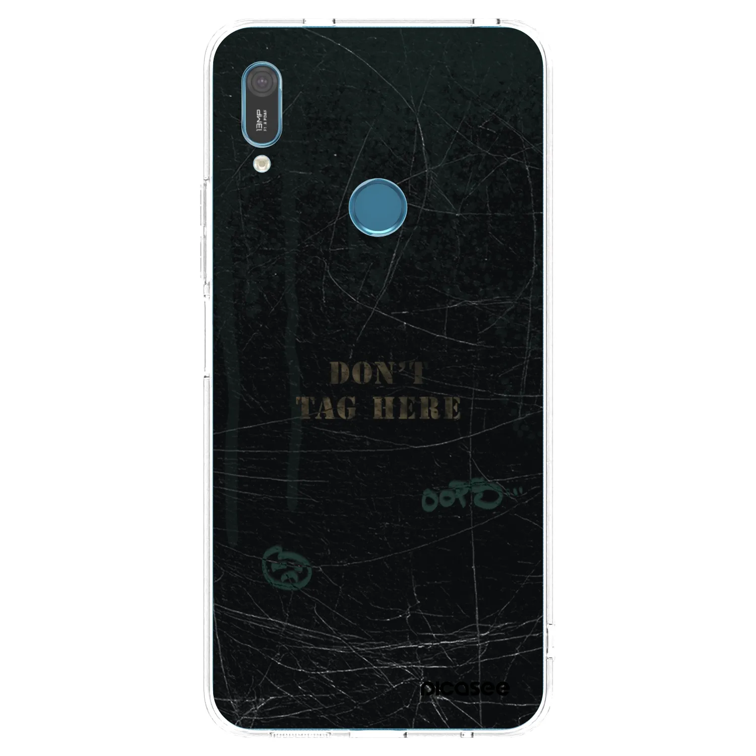 Picasee διαφανής θήκη σιλικόνης Huawei Y6 2019 - DON´T TAG