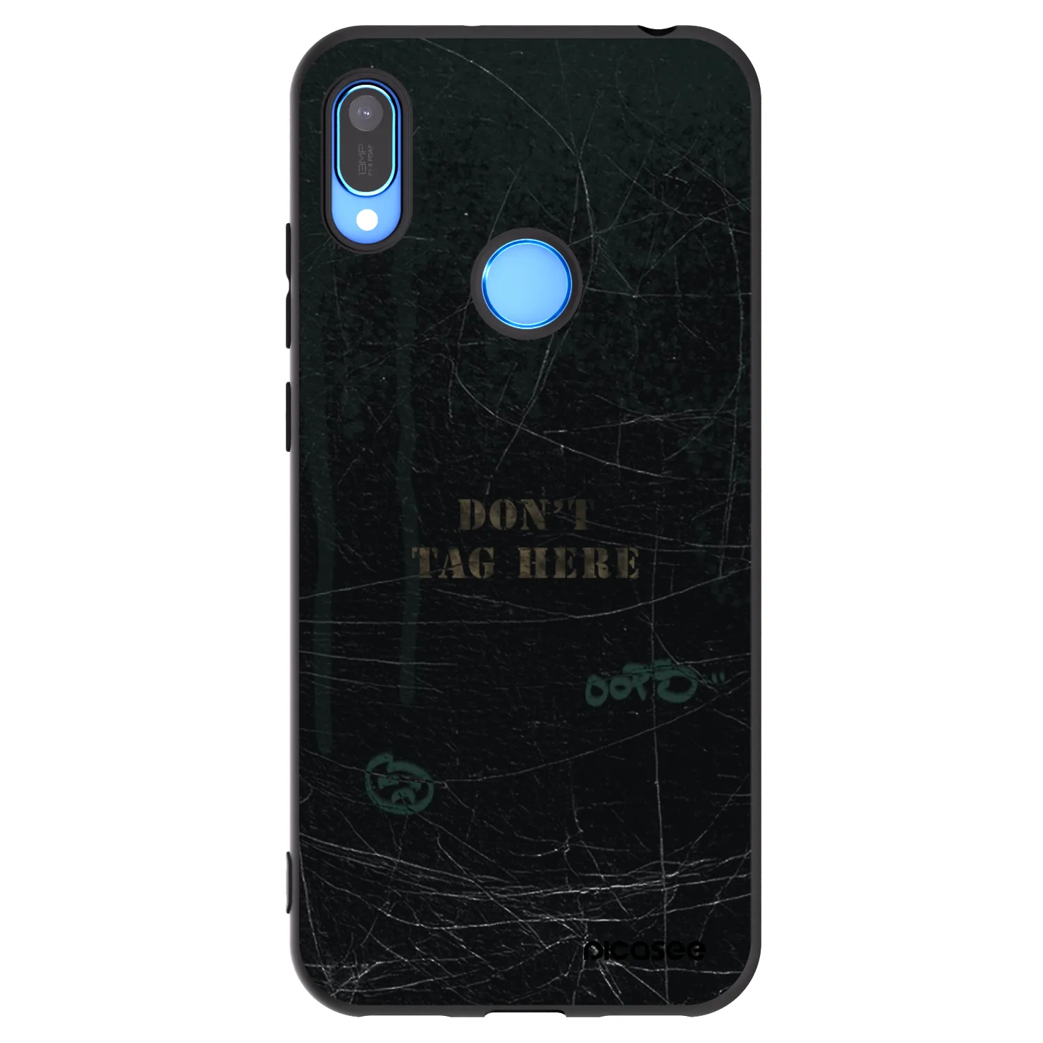 Picasee Μαύρη θήκη σιλικόνης για Huawei Y6 2019 - DON´T TAG