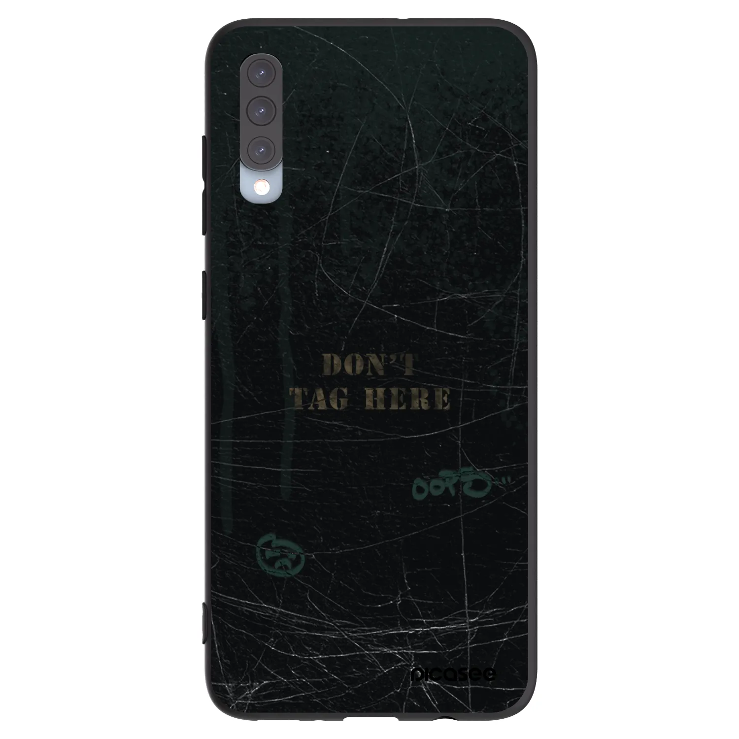 Picasee Μαύρη θήκη σιλικόνης για Samsung Galaxy A70 A705F - DON´T TAG