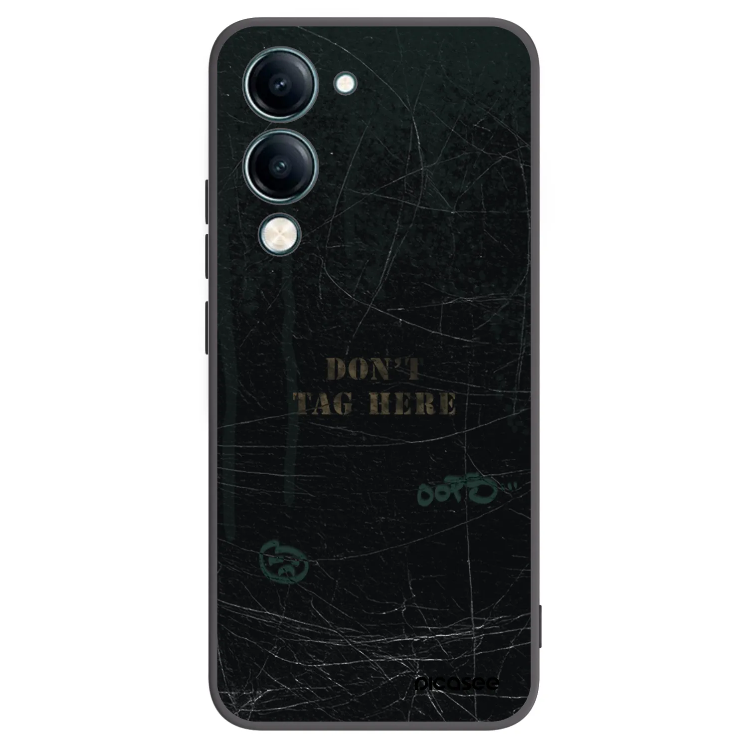 Picasee Μαύρη θήκη σιλικόνης για Vivo Y29s 5G - DON´T TAG