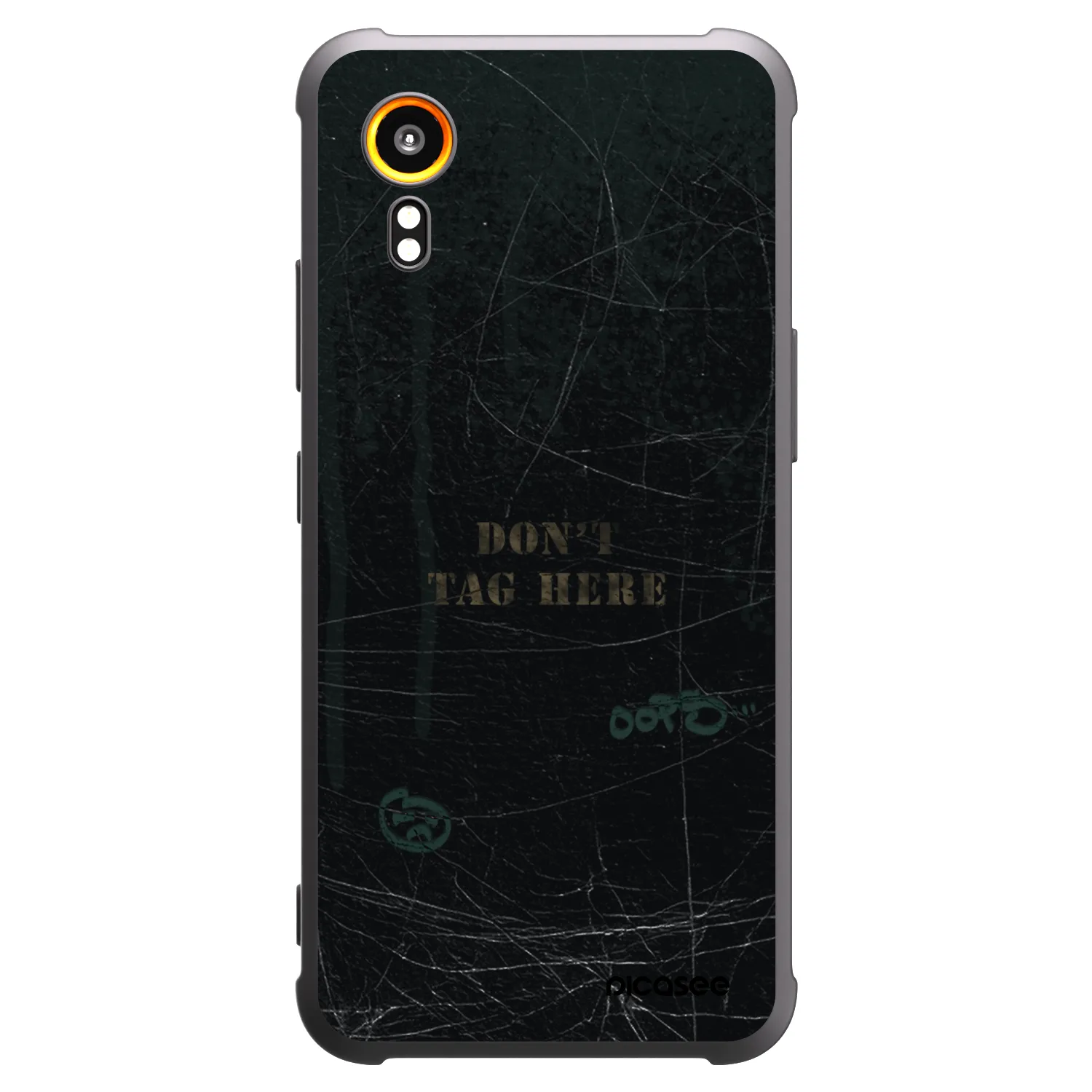 Picasee Μαύρη θήκη σιλικόνης για Samsung Galaxy Xcover 7 - DON´T TAG