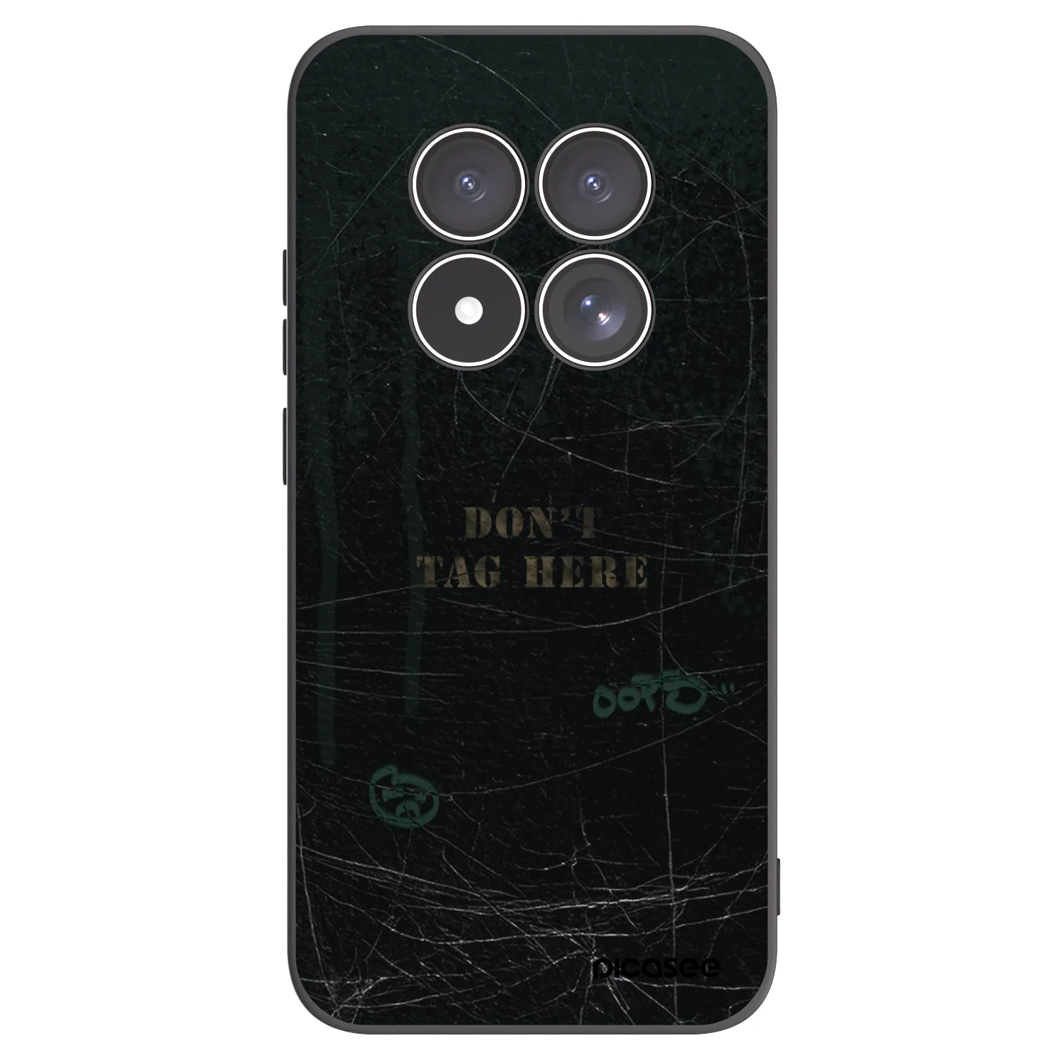 Picasee Μαύρη θήκη σιλικόνης για Xiaomi Redmi Note 15 Pro 5G - DON´T TAG