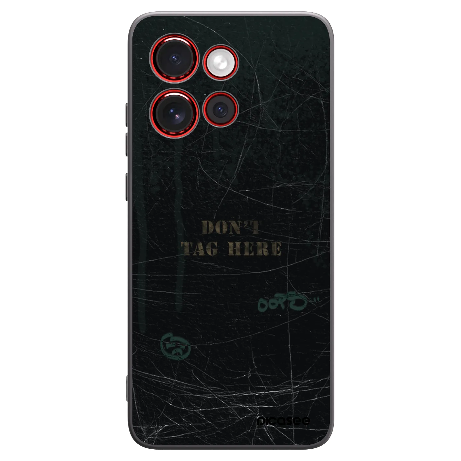 Picasee Μαύρη θήκη σιλικόνης για Motorola Edge 60 Neo 5G - DON´T TAG