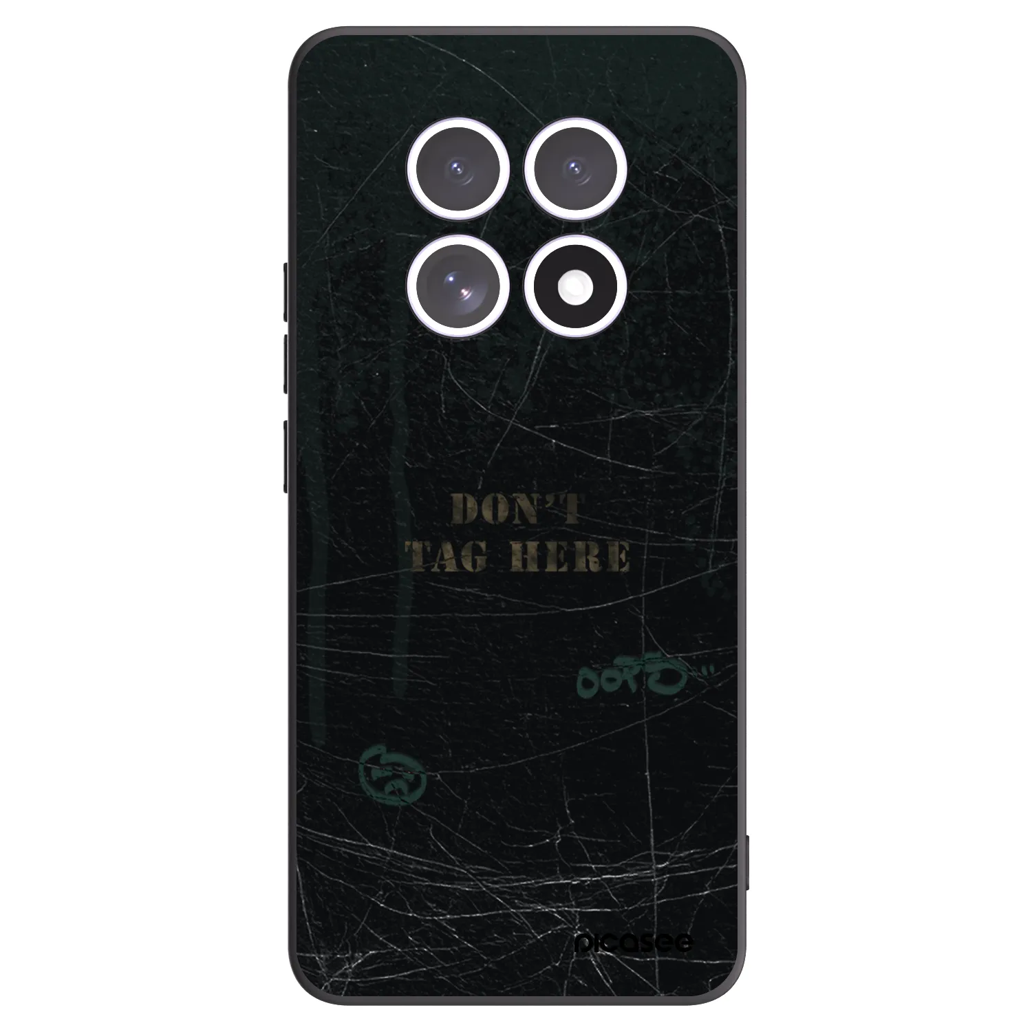 Picasee Μαύρη θήκη σιλικόνης για Xiaomi Redmi Note 15 5G - DON´T TAG