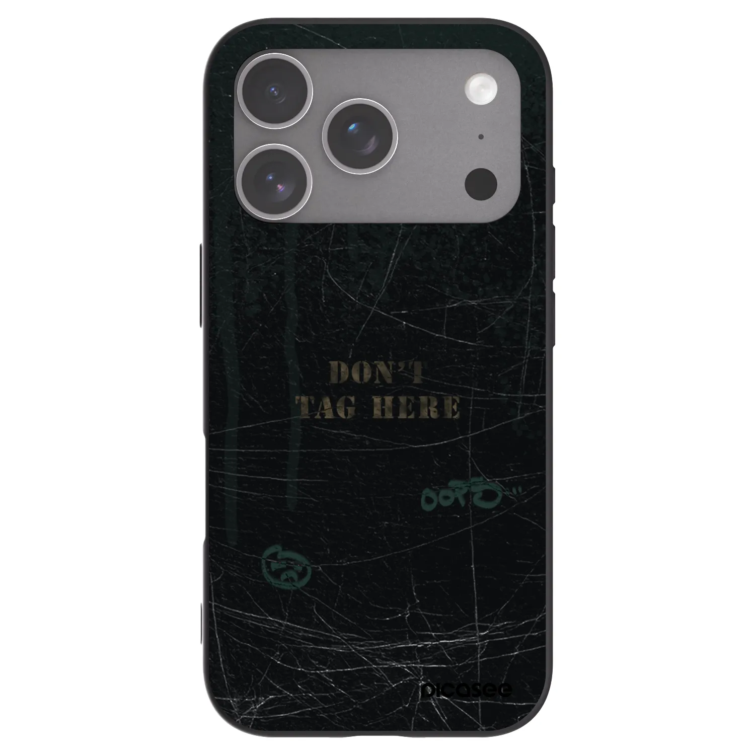 Picasee Μαύρη θήκη σιλικόνης για Apple iPhone 18 Pro - DON´T TAG