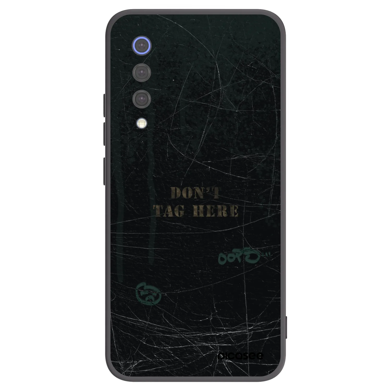 Picasee Μαύρη θήκη σιλικόνης για Xiaomi Mi 9 SE - DON´T TAG