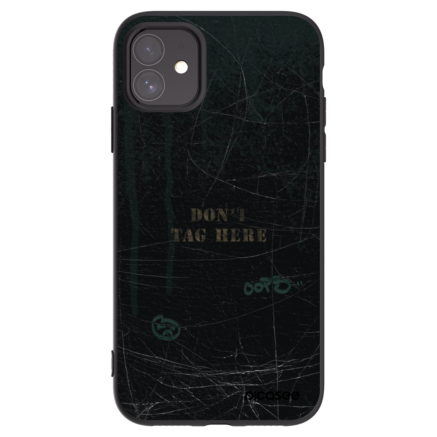 Picasee Μαύρη θήκη σιλικόνης για Apple iPhone 11 - DON´T TAG