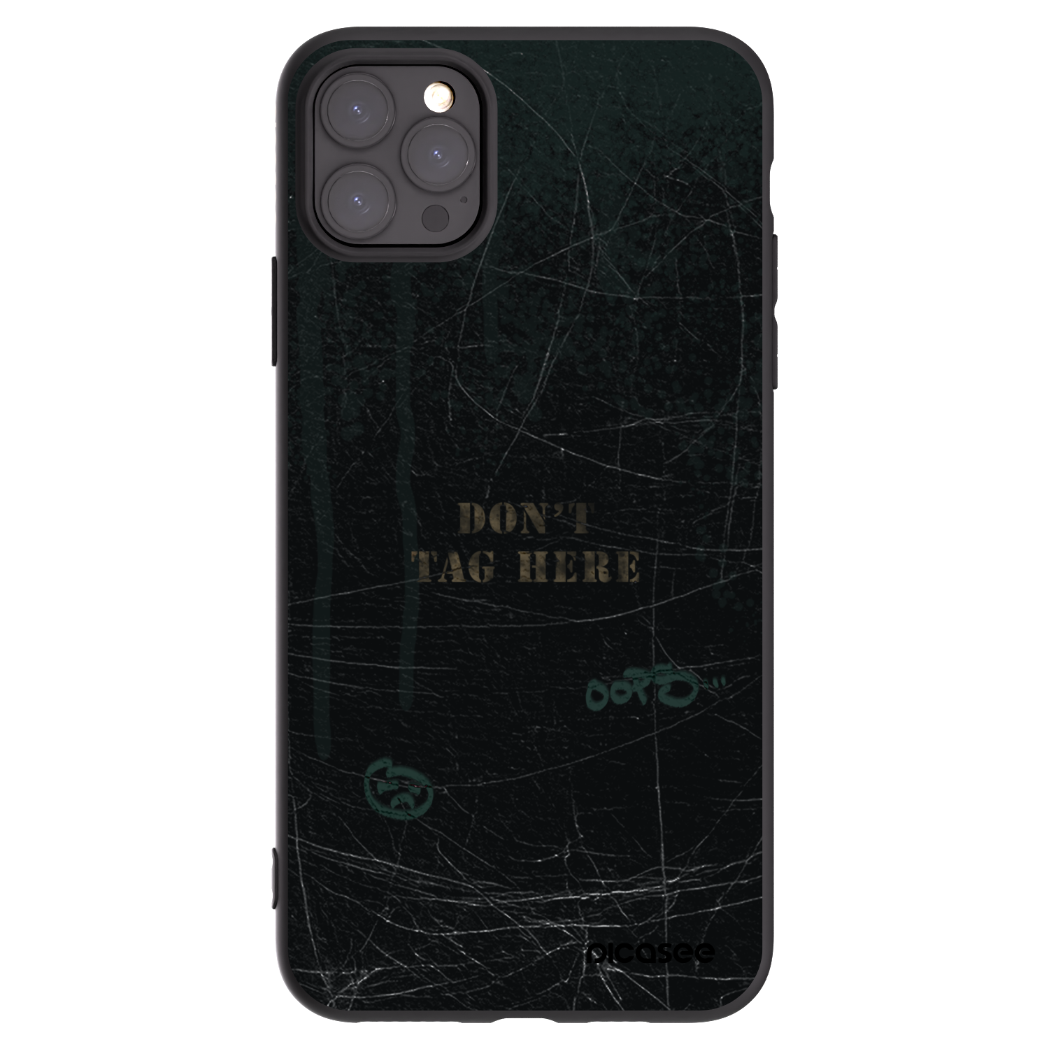 Picasee Μαύρη θήκη σιλικόνης για Apple iPhone 11 Pro Max - DON´T TAG