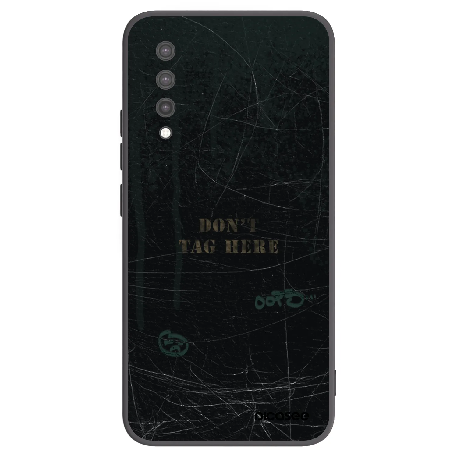 Picasee Μαύρη θήκη σιλικόνης για Xiaomi Mi 9 Lite - DON´T TAG