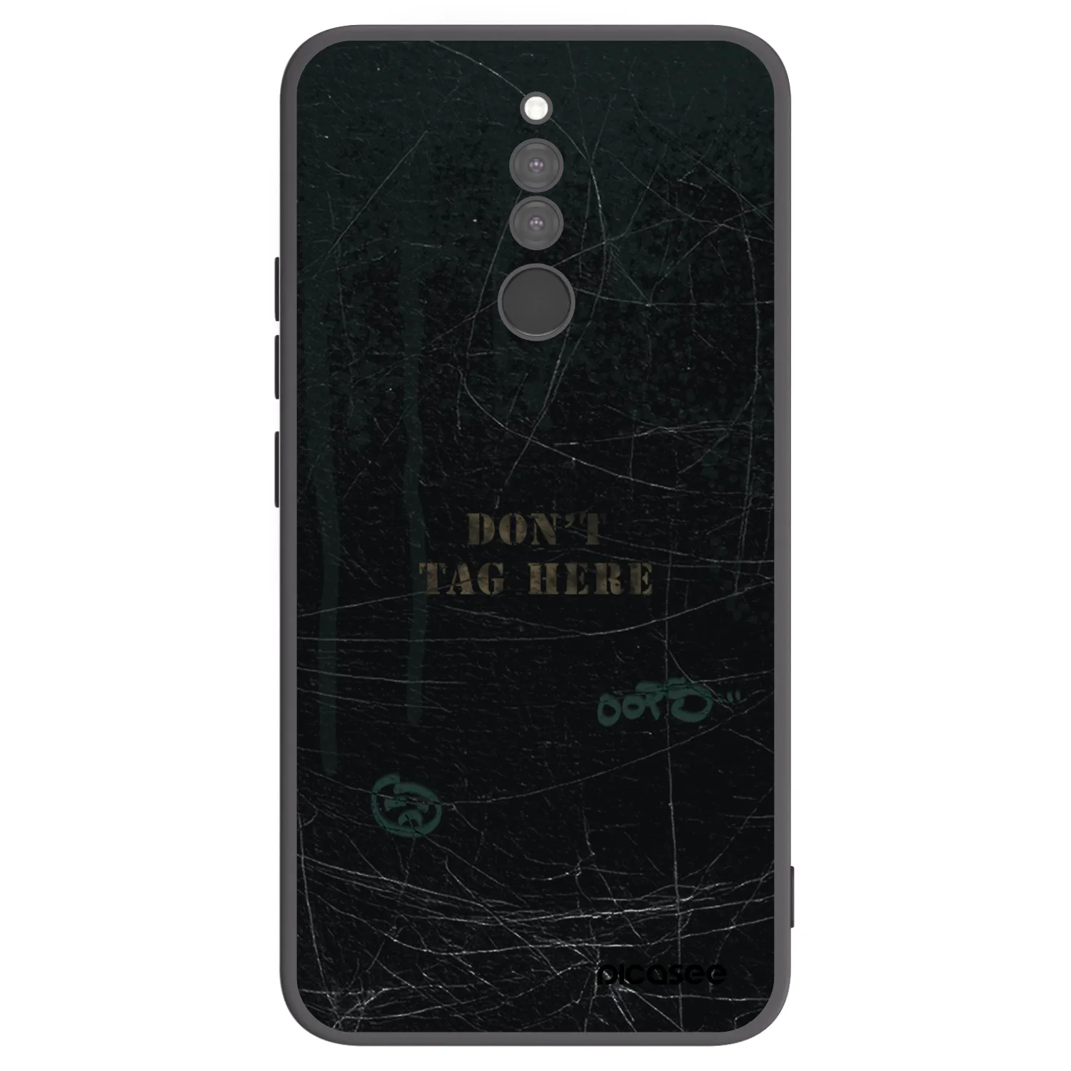 Picasee Μαύρη θήκη σιλικόνης για Xiaomi Redmi 8 - DON´T TAG