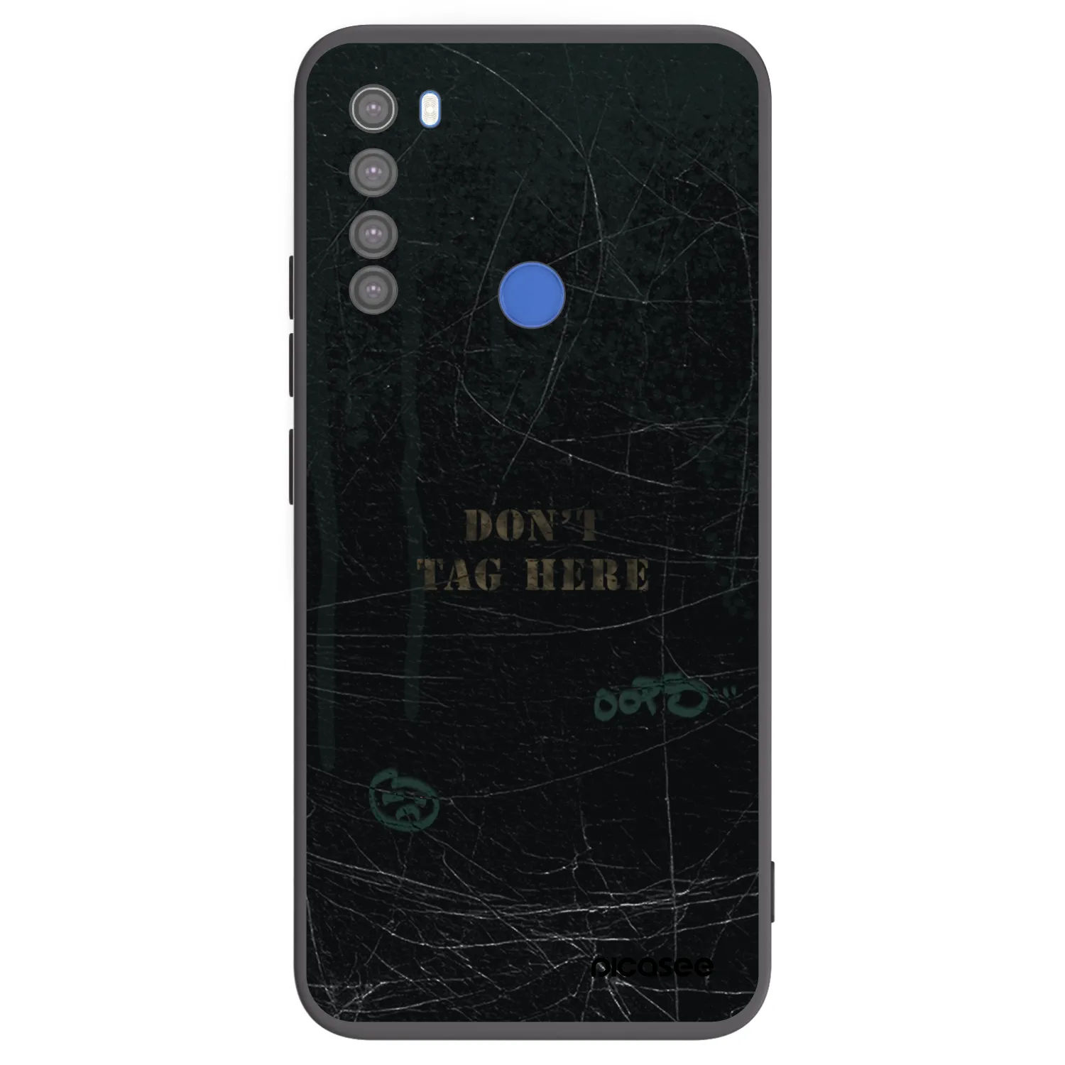 Picasee Μαύρη θήκη σιλικόνης για Xiaomi Redmi Note 8T - DON´T TAG