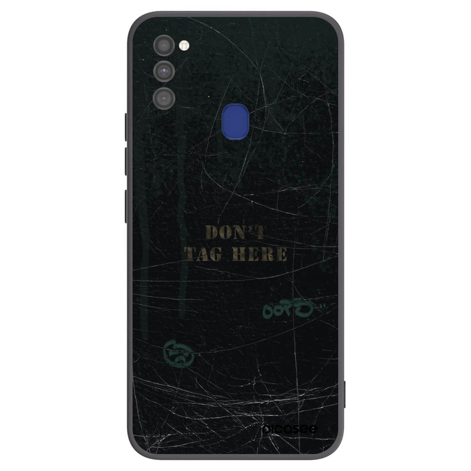 Picasee Μαύρη θήκη σιλικόνης για Samsung Galaxy M21 M215F - DON´T TAG