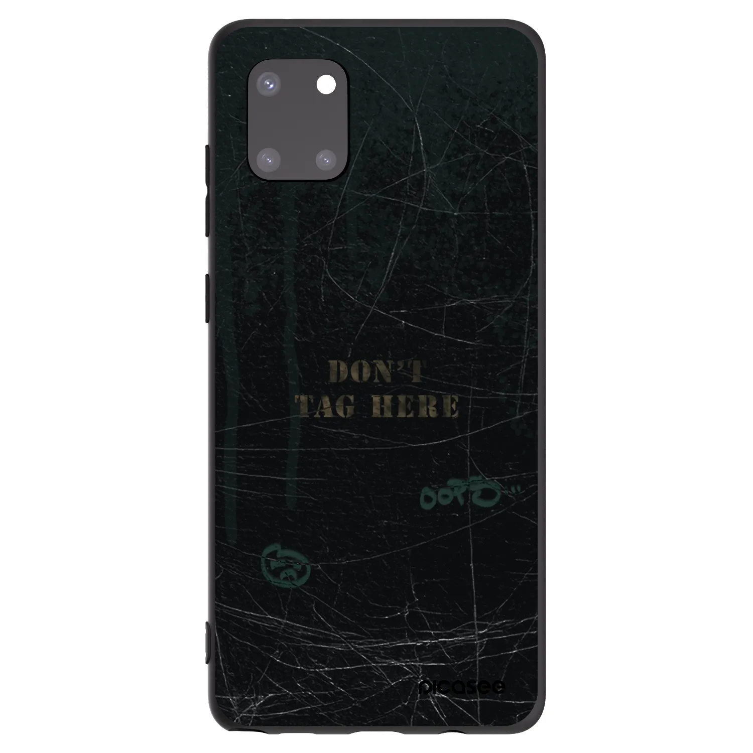 Picasee Μαύρη θήκη σιλικόνης για Samsung Galaxy Note 10 Lite N770F - DON´T TAG