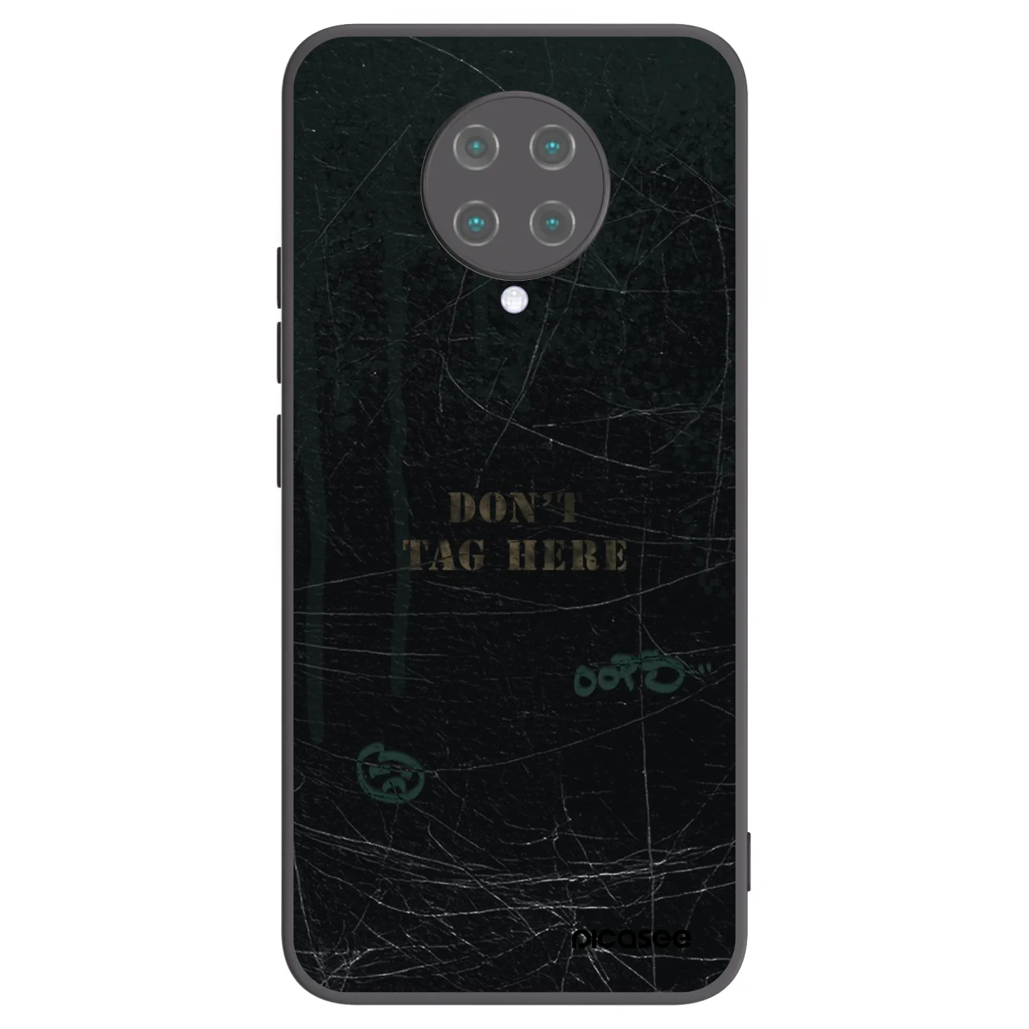 Picasee Μαύρη θήκη σιλικόνης για Xiaomi Poco F2 Pro - DON´T TAG