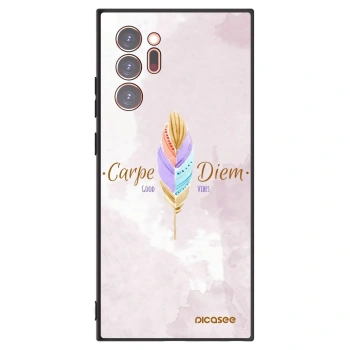 Picasee Μαύρη θήκη σιλικόνης για Samsung Galaxy Note 20 Ultra - Carpe Diem