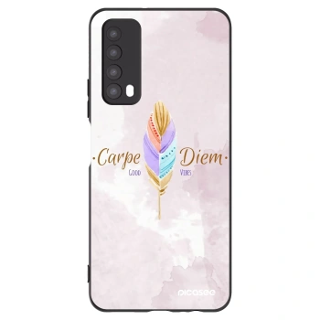 Picasee Μαύρη θήκη σιλικόνης για Huawei P Smart 2021 - Carpe Diem