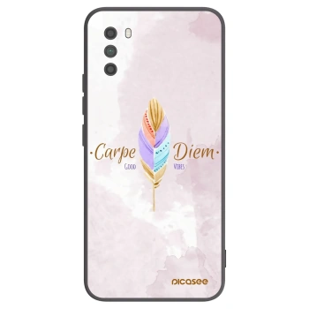 Picasee Μαύρη θήκη σιλικόνης για Xiaomi Poco M3 - Carpe Diem