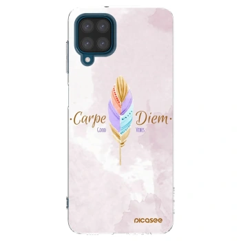 Picasee διαφανής θήκη σιλικόνης Samsung Galaxy A12 A125F - Carpe Diem