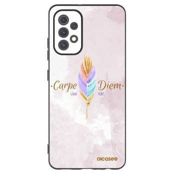 Picasee Μαύρη θήκη σιλικόνης για Samsung Galaxy A32 5G A326B - Carpe Diem