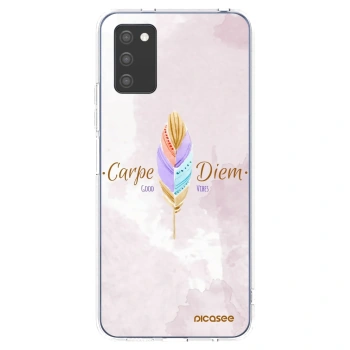 Picasee διαφανής θήκη σιλικόνης Samsung Galaxy A02s A025G - Carpe Diem