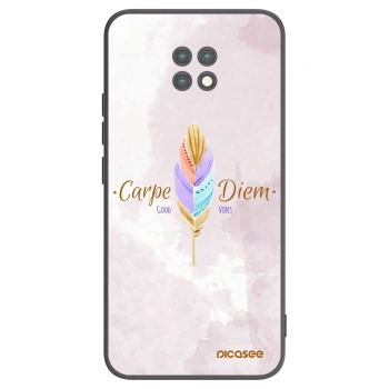 Picasee Μαύρη θήκη σιλικόνης για Xiaomi Redmi Note 9T - Carpe Diem