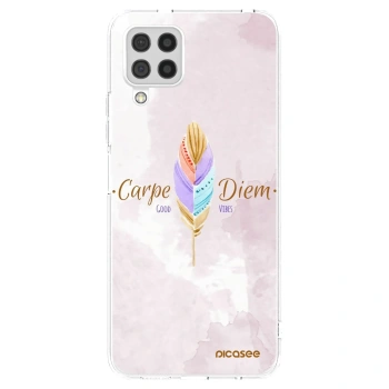 Picasee διαφανής θήκη σιλικόνης Samsung Galaxy A22 A225F 4G - Carpe Diem