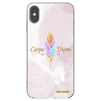 Picasee διαφανής θήκη σιλικόνης Apple iPhone XS Max - Carpe Diem
