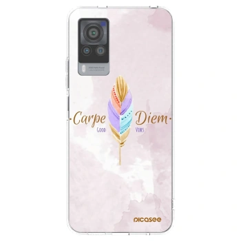 Picasee διαφανής θήκη σιλικόνης Vivo X60 Pro 5G - Carpe Diem