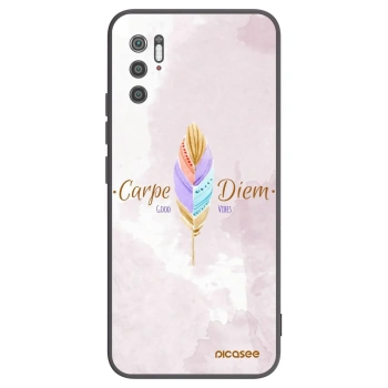 Picasee Μαύρη θήκη σιλικόνης για Xiaomi Poco M3 Pro 5G - Carpe Diem