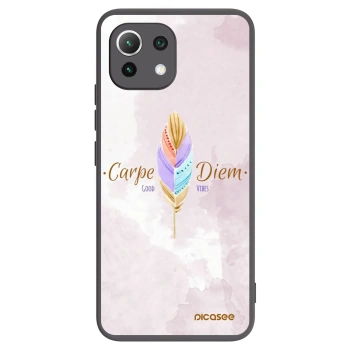 Picasee Μαύρη θήκη σιλικόνης για Xiaomi 11 Lite 5G NE - Carpe Diem