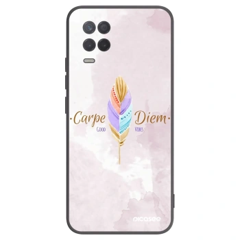 Picasee Μαύρη θήκη σιλικόνης για Realme 8 5G - Carpe Diem