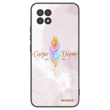 Picasee Μαύρη θήκη σιλικόνης για Realme 8i - Carpe Diem